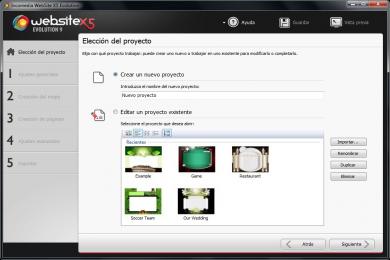 Captura WebSite X5 Evolution