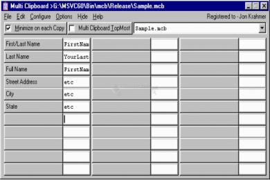 Captura ElectraSoft Multi Clipboard