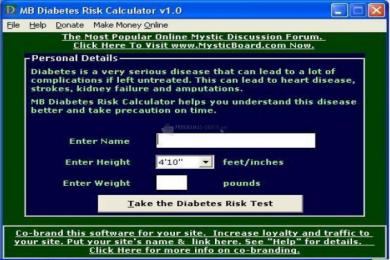 Captura MB Diabetes Risk Calculator