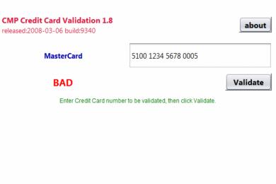 Captura Credit Card Validator