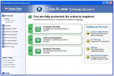 Cattura ZoneAlarm Extreme Security