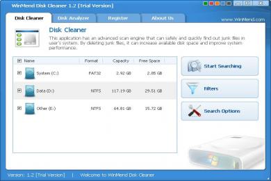 Captura WinMend Disk Cleaner