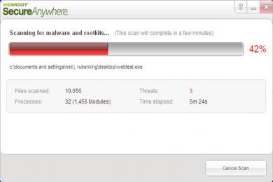 Captura Webroot SecureAnywhere Antivirus