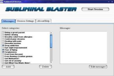 Screenshot Subliminal Blaster