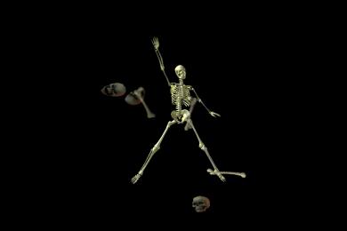 Рисунки 3D Dancing Skeleton