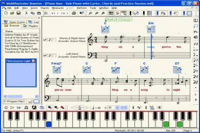 Screenshot MidiIlustrator Maestro
