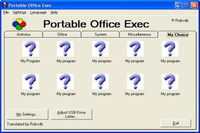 Screenshot Portable Office Exec