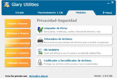 Screenshot Glary Utilities
