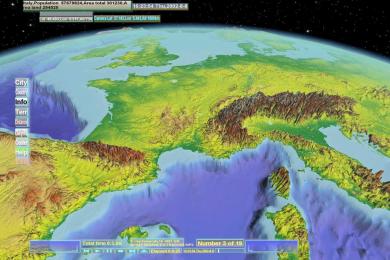 Screenshot 3D World Map