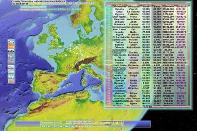 Screenshot 3D World Map