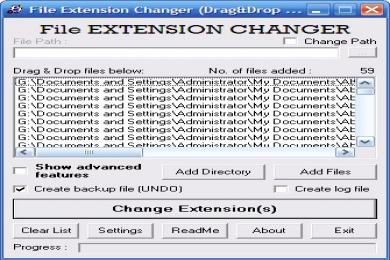 Cattura File Extension Changer