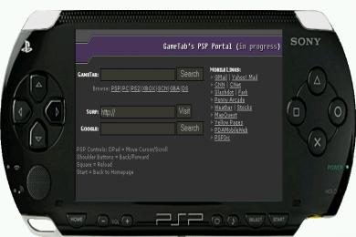 Capture PSP Web Browser Simulator