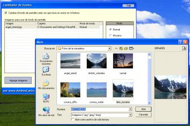 Screenshot Cambiador de Fondos