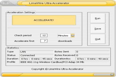 Cattura Limewire Ultra Accelerator