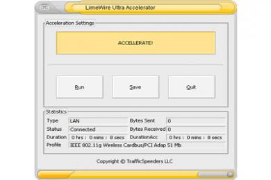 Cattura Limewire Ultra Accelerator