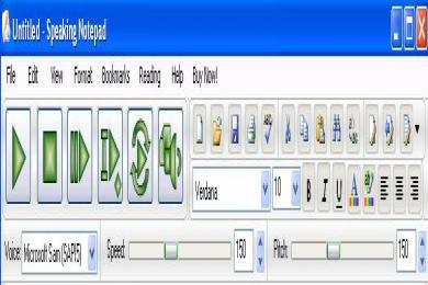Screenshot Speaking Notepad