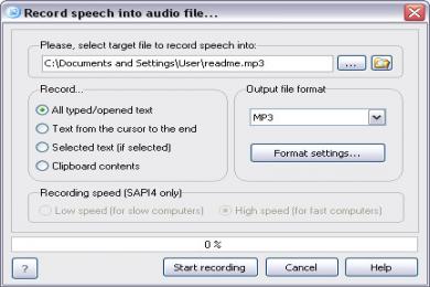 Capture Speaking Notepad