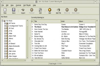 Screenshot Zinf Audio Player