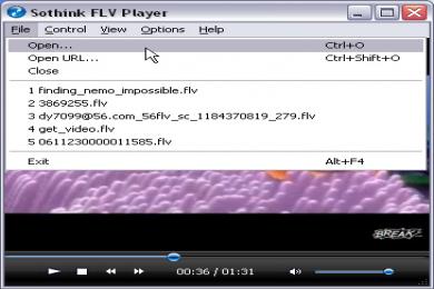 Screenshot Sothink FLV Player