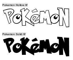 Screenshot Pokémon Schriftart