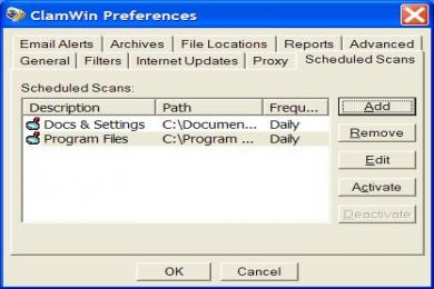 Screenshot ClamWin Free Antivirus
