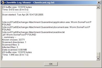 Screenshot ClamWin Free Antivirus