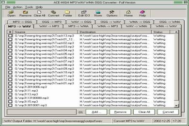 Screenshot MP3 WAV WMA Converter