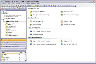 Screenshot EMS SQL Manager for MySQL