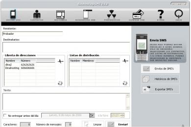 Captura SMS Dinahosting