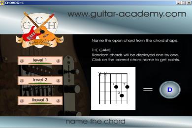 Screenshot Guitar Academy Chord Game