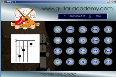 Screenshot Guitar Academy Chord Game