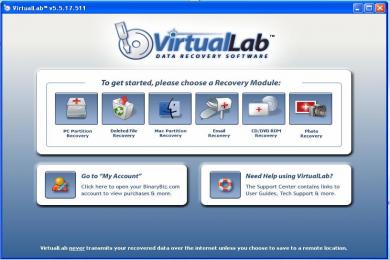Capture VirtualLab Data Recovery