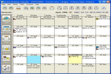 Cattura Active Desktop Calendar