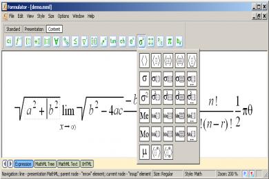 Screenshot Formulator MathML Weaver