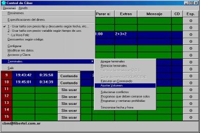 Screenshot Control de Ciber Cliente