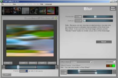 Screenshot FadeToBlack AVI Video Editor