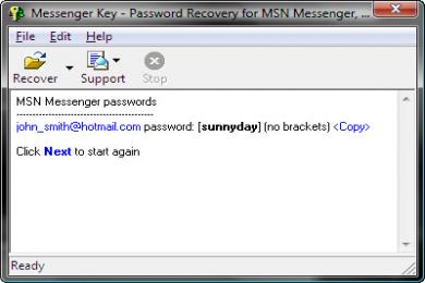 Screenshot Messenger Key