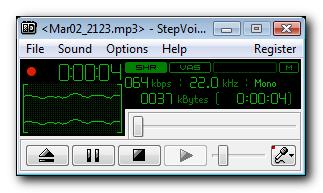 Screenshot StepVoice Recorder