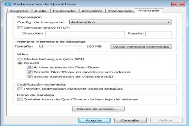 Screenshot QuickTime Player
