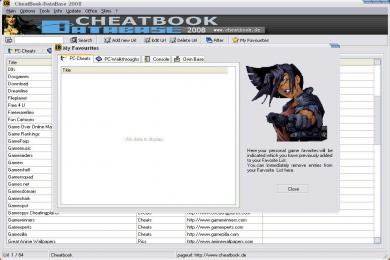 Screenshot CheatBook - Database