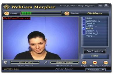 Captura AV Webcam Morpher