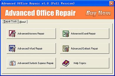 Screenshot Advanced Office Repair