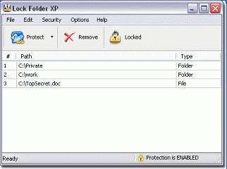 Capture Lock Folder XP