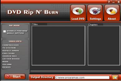 Cattura DVD Rip N' Burn