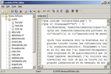 Captura Lambda HTML Editor