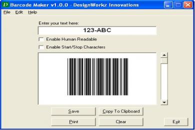 Captura Barcode Maker
