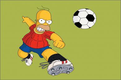 Screenshot Fußballspieler Homer