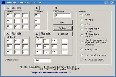 Cattura Matrix Calculator