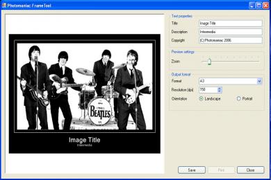 Screenshot Photomaniac FrameTool