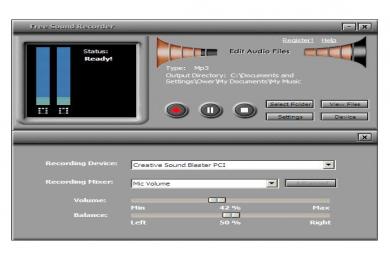 Screenshot Free Sound Recorder